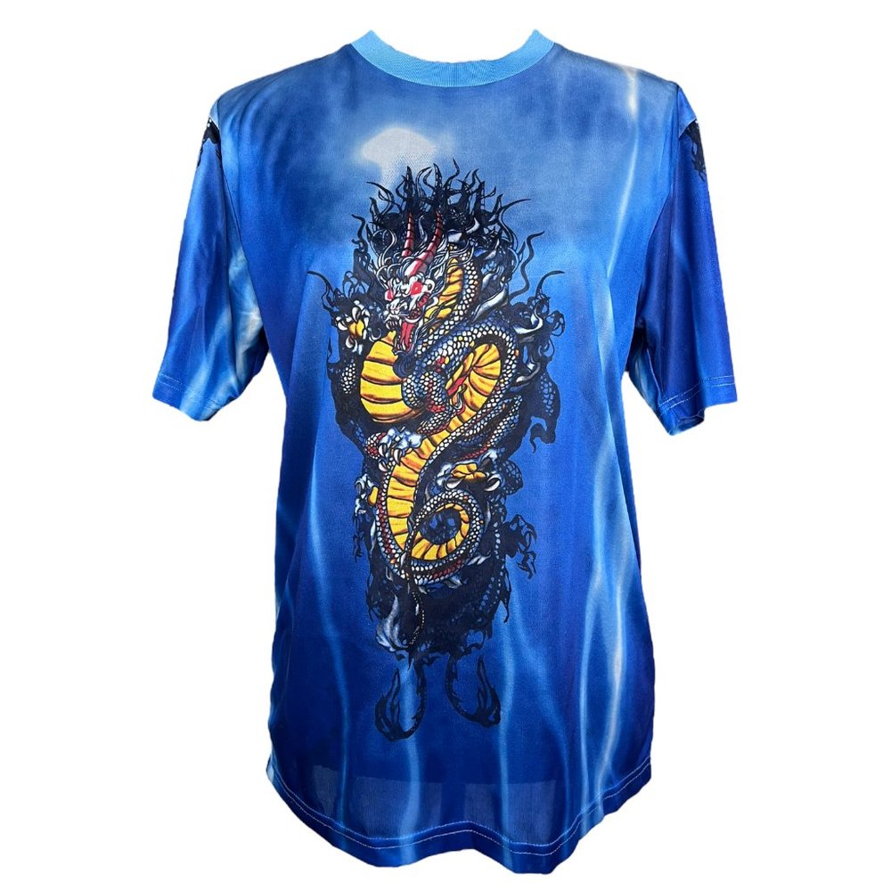 y2k vintage skater grunge tribal dragon tattoo no boundaries tshirt
